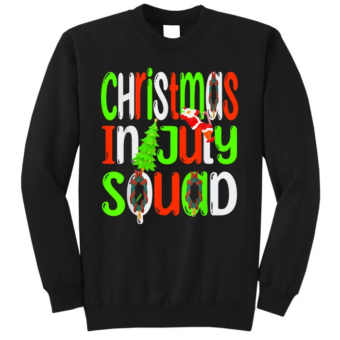 Christmas In July Squad Funny Summer Xmas Men Women Kids Sweatshirt