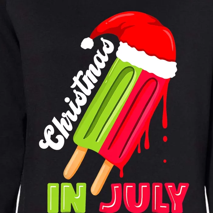 Christmas In July Watermelon Ice Pops Fun Christmas In July Womens California Wash Sweatshirt