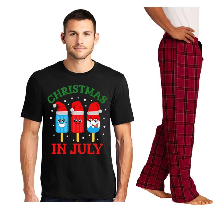 Christmas In July Fun Ice Pops And Santa Pajama Set