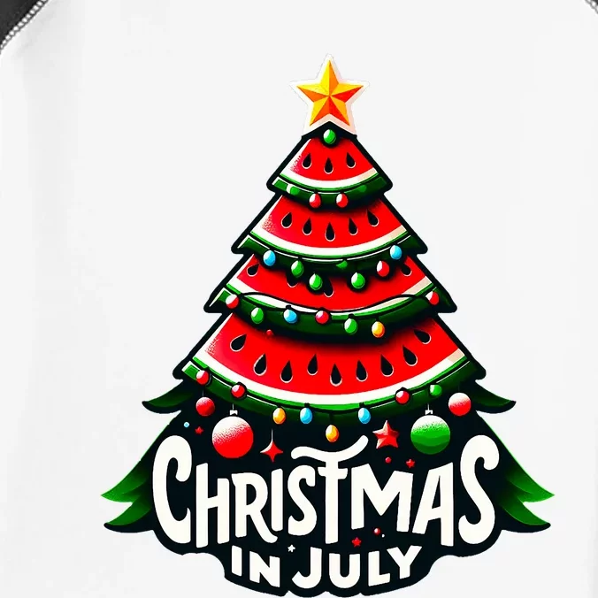 Christmas In July Watermelon Xmas Tree Summer Infant Baby Jersey Bodysuit