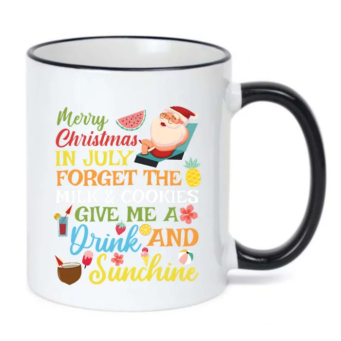 Christmas In July Forget The Milk And Cookie Black Color Changing Mug