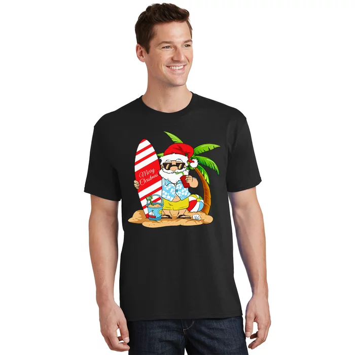 Christmas In July Summer Beach Vacation T-Shirt