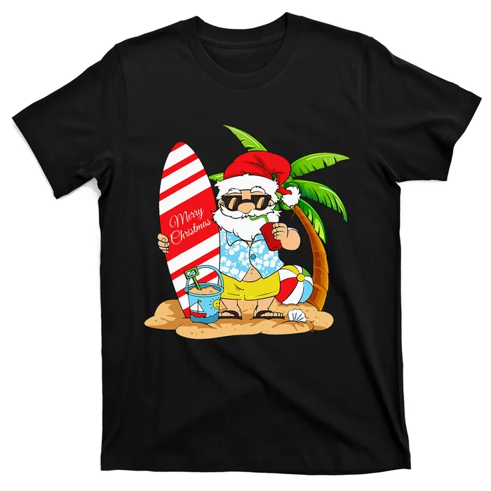 Christmas In July Summer Beach Vacation T-Shirt