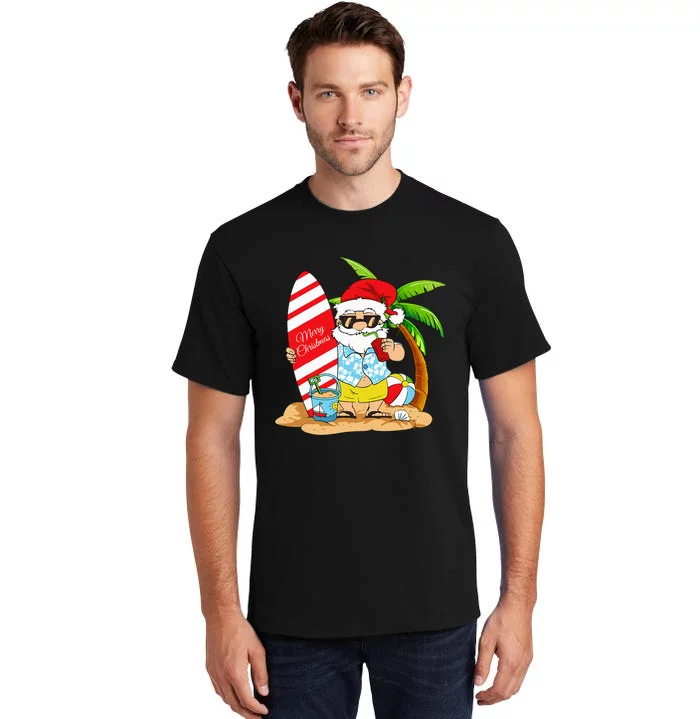 Christmas In July Summer Beach Vacation Tall T-Shirt