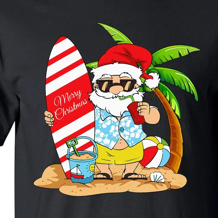 Christmas In July Summer Beach Vacation Tall T-Shirt