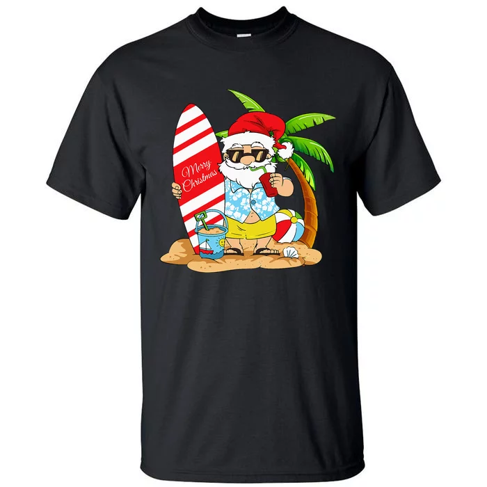 Christmas In July Summer Beach Vacation Tall T-Shirt