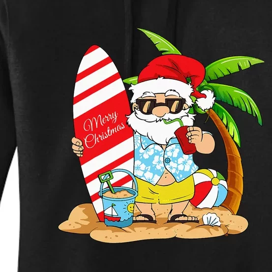 Christmas In July Summer Beach Vacation Women's Pullover Hoodie