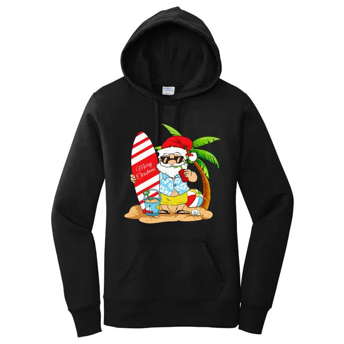 Christmas In July Summer Beach Vacation Women's Pullover Hoodie