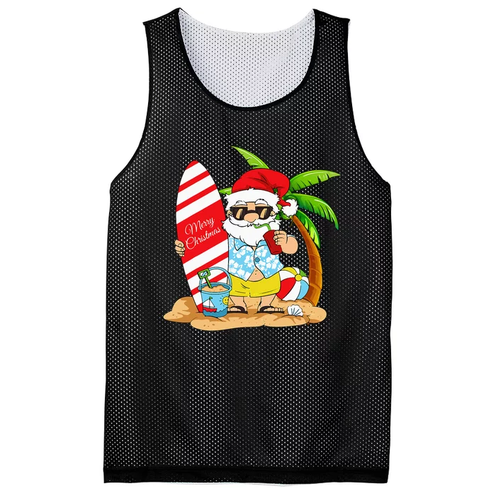 Christmas In July Summer Beach Vacation Mesh Reversible Basketball Jersey Tank