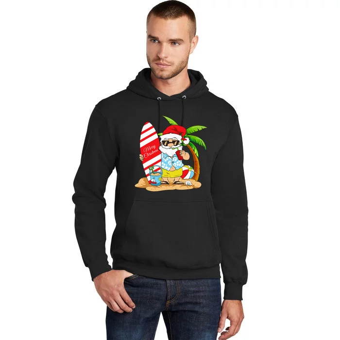 Christmas In July Summer Beach Vacation Tall Hoodie