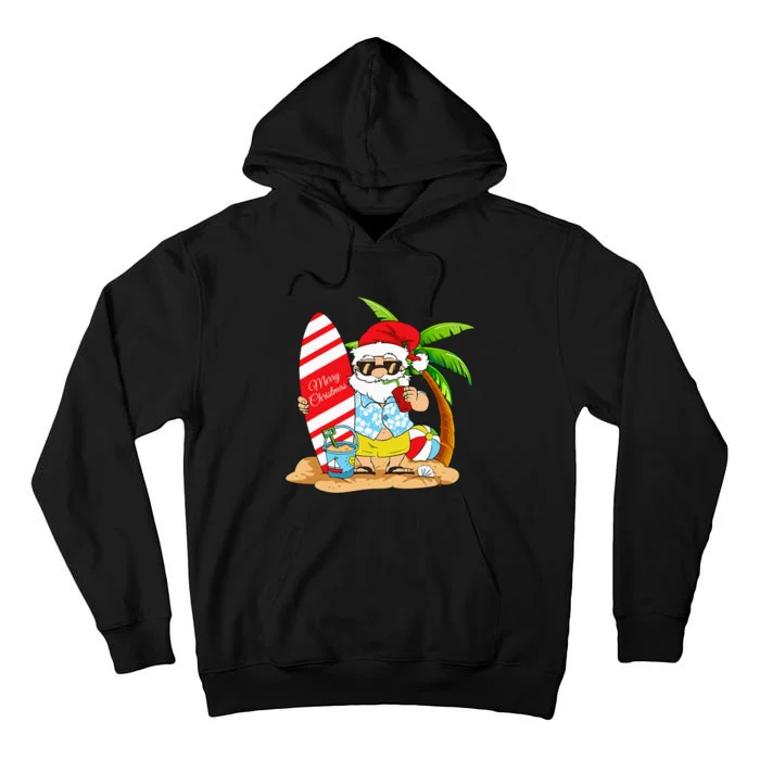 Christmas In July Summer Beach Vacation Tall Hoodie