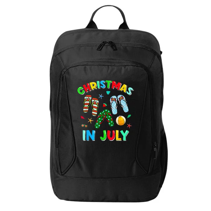 Christmas In July No Cookies Just Cocktails Summer Flamingo City Backpack