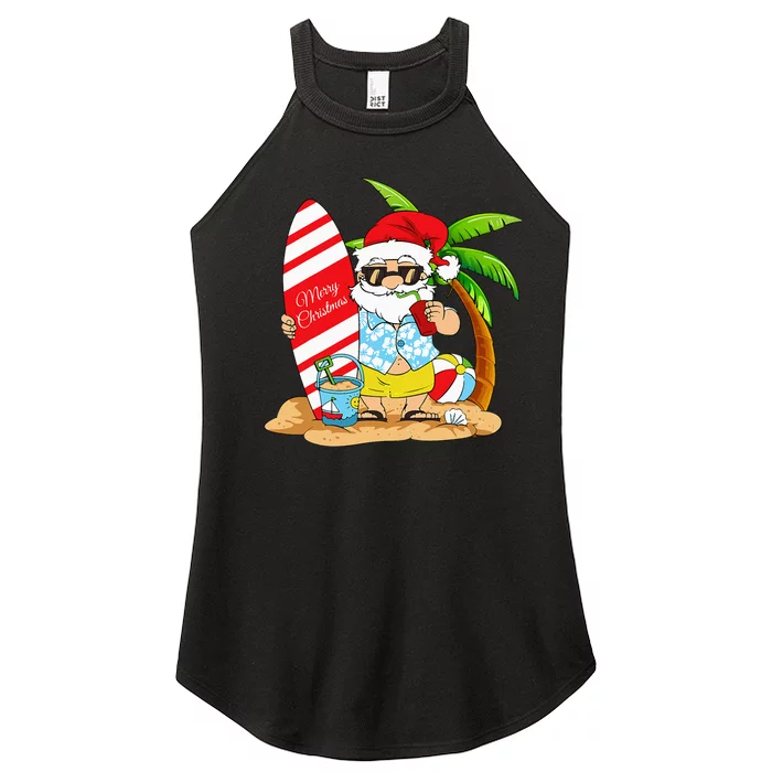 Christmas In July Summer Beach Vacation Women’s Perfect Tri Rocker Tank