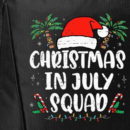 Christmas In July Squad Funny Summer Xmas Holiday City Backpack