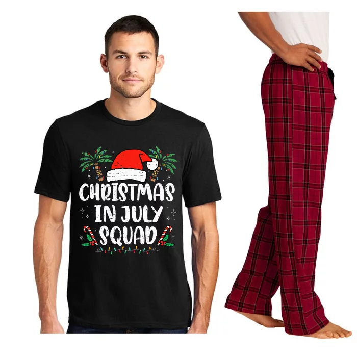 Christmas In July Squad Funny Summer Xmas Holiday Pajama Set