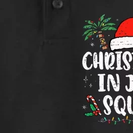 Christmas In July Squad Funny Summer Xmas Holiday Dry Zone Grid Performance Polo