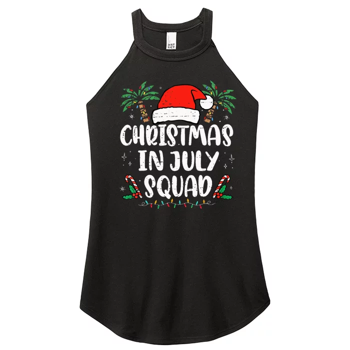 Christmas In July Squad Funny Summer Xmas Holiday Women’s Perfect Tri Rocker Tank