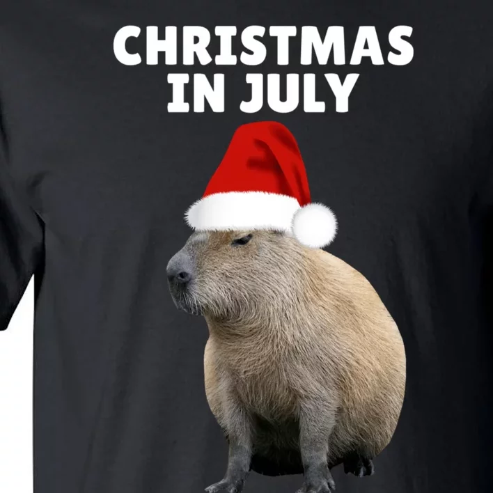 Christmas In July Capybara Ok I Pull Up Tall T-Shirt