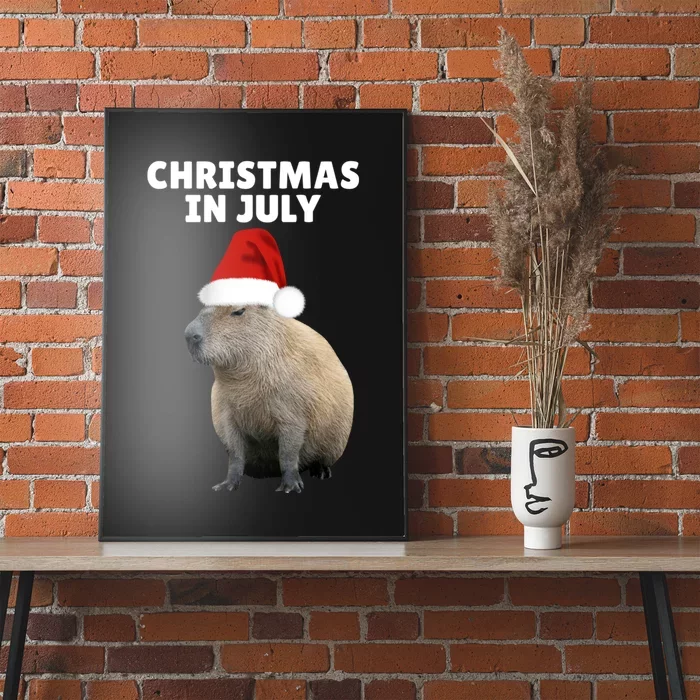 Christmas In July Capybara Ok I Pull Up Poster