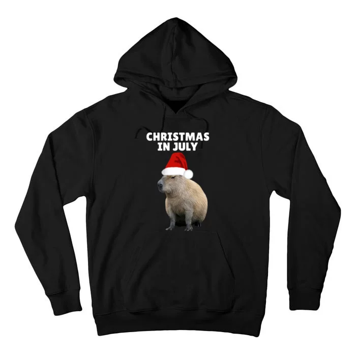 Christmas In July Capybara Ok I Pull Up Tall Hoodie