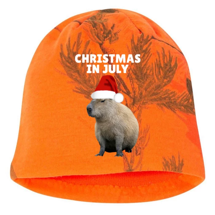 Christmas In July Capybara Ok I Pull Up Kati - Camo Knit Beanie