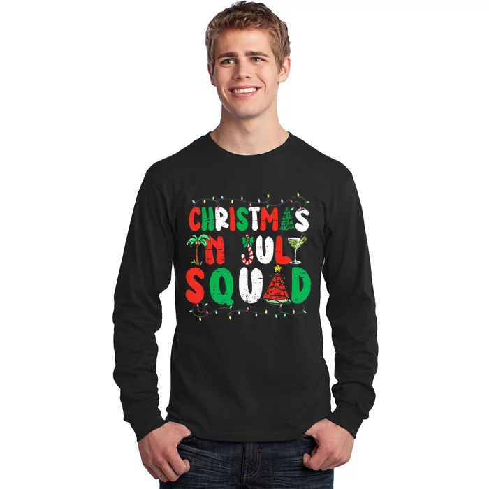 Christmas In July Squad Funny Summer Xmas Long Sleeve Shirt