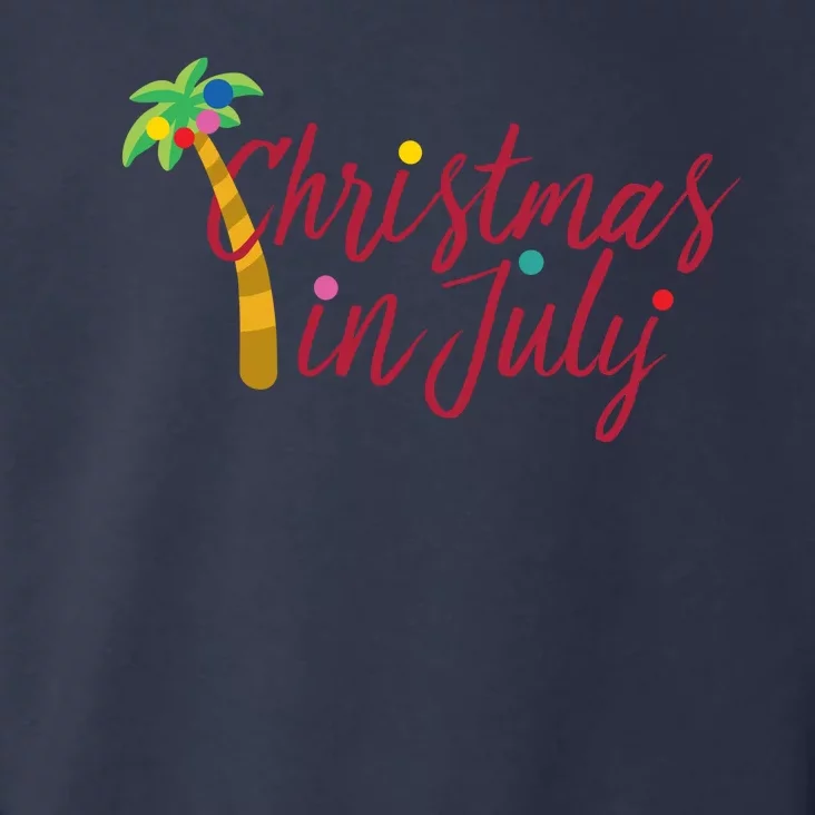 Christmas In July Palm Tree Toddler Hoodie