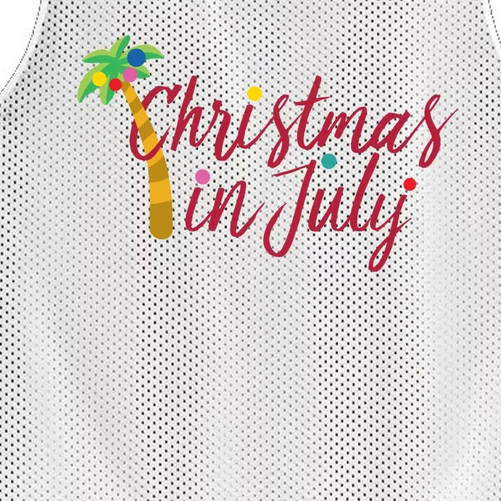 Christmas In July Palm Tree Mesh Reversible Basketball Jersey Tank