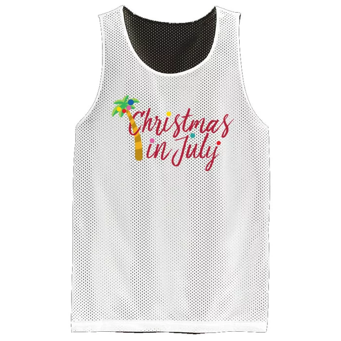 Christmas In July Palm Tree Mesh Reversible Basketball Jersey Tank