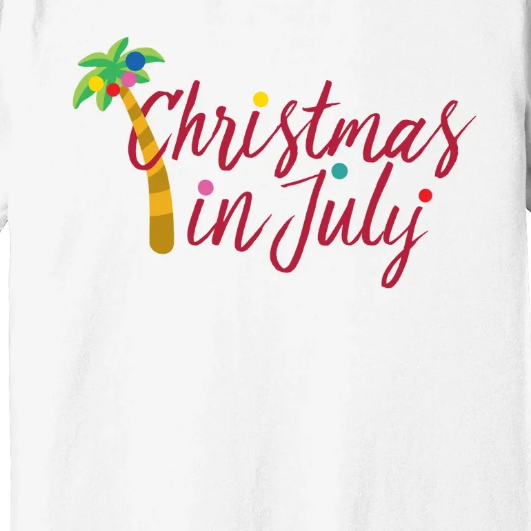 Christmas In July Palm Tree Premium T-Shirt