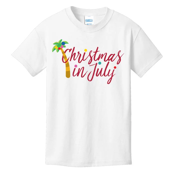 Christmas In July Palm Tree Kids T-Shirt