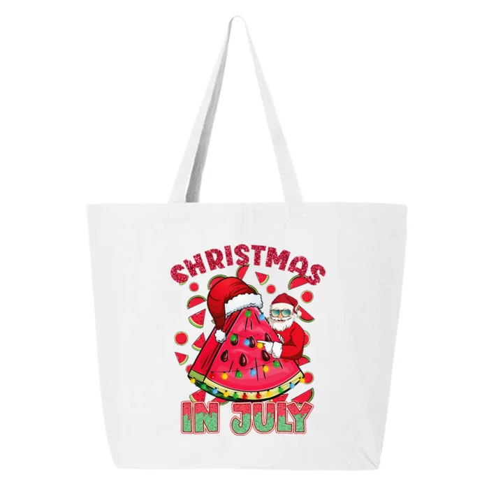 Christmas In July Watermelon Xmas Tree Summer 25L Jumbo Tote