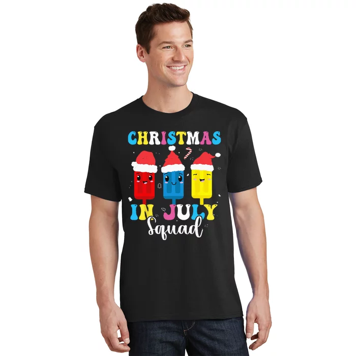 Christmas In July Squad Funny Summer Xmas T-Shirt