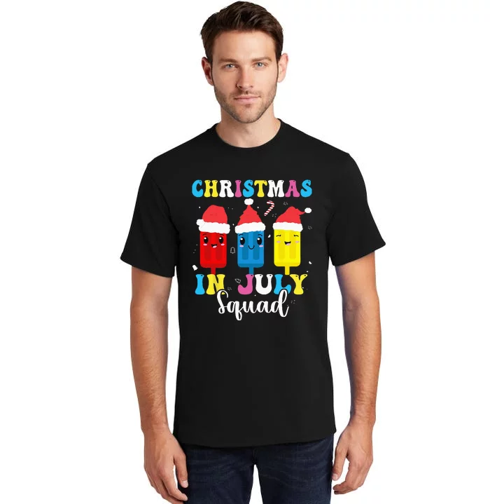 Christmas In July Squad Funny Summer Xmas Tall T-Shirt