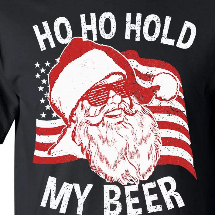 Christmas In July Santa Ho Ho Hold My Beer Tall T-Shirt