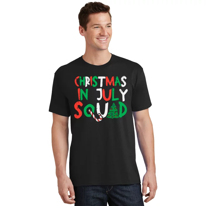 Christmas In July Squad Funny Summer Xmas T-Shirt