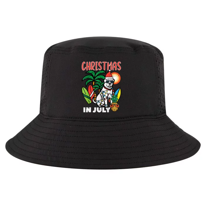 Christmas In July Dog Lover Beach Xmas Summer Cool Comfort Performance Bucket Hat