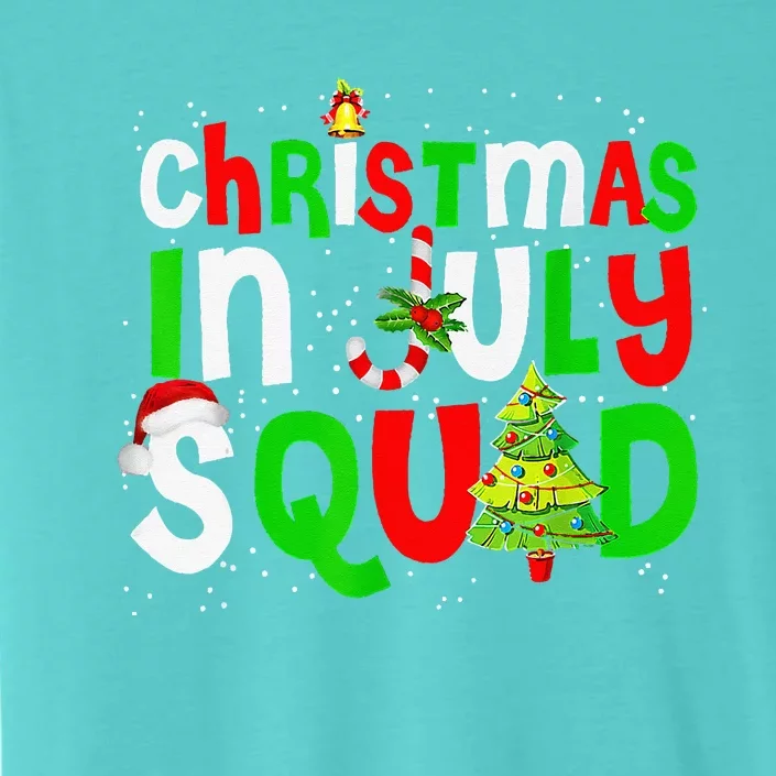 Christmas In July Squad Funny Summer Xmas ChromaSoft Performance T-Shirt