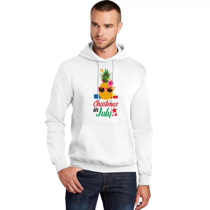 Christmas in July Funny PINEAPPLE Summer Xmas Gift Hoodie