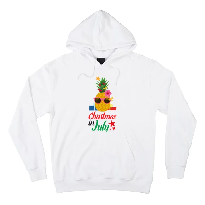 Christmas in July Funny PINEAPPLE Summer Xmas Gift Hoodie