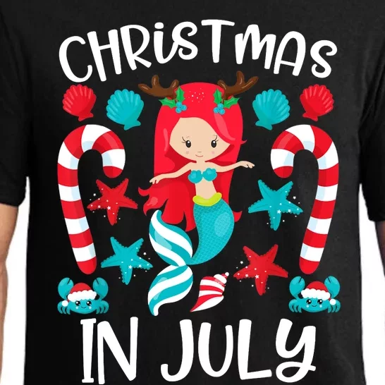 Christmas In July Cute Mermaid Summer Pajama Set