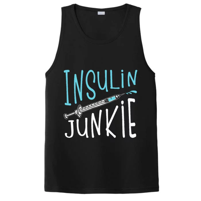 Cool Insulin Junkie Funny Diabetes Awareness Gift Performance Tank