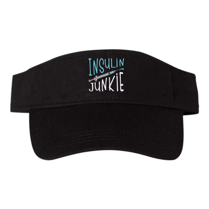 Cool Insulin Junkie Funny Diabetes Awareness Gift Valucap Bio-Washed Visor