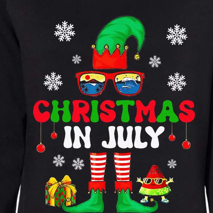 Christmas In July Elf Summer Beach Family Matching Squad Womens California Wash Sweatshirt