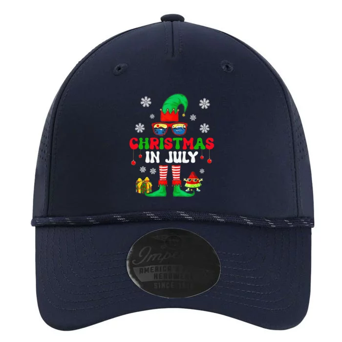 Christmas In July Elf Summer Beach Family Matching Squad Performance The Dyno Cap