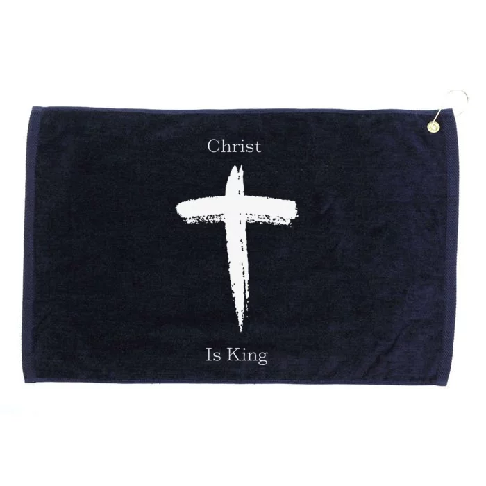 Christ Is King Jesus Christ Christian Usa Cross Grommeted Golf Towel