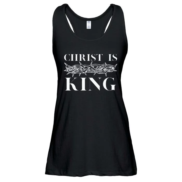 Christ Is King Christian Crown Of Thorns Christ Is King Ladies Essential Flowy Tank