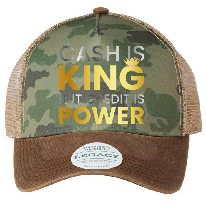 Cash Is King ...But Credit Is Power Legacy Tie Dye Trucker Hat