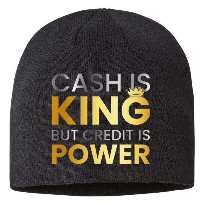 Cash Is King ...But Credit Is Power 8 1/2in Sustainable Knit Beanie