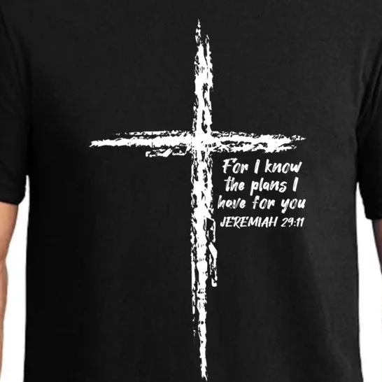 Cross I Know The Plans Verse Bible Jesus God Christian Gift Pajama Set